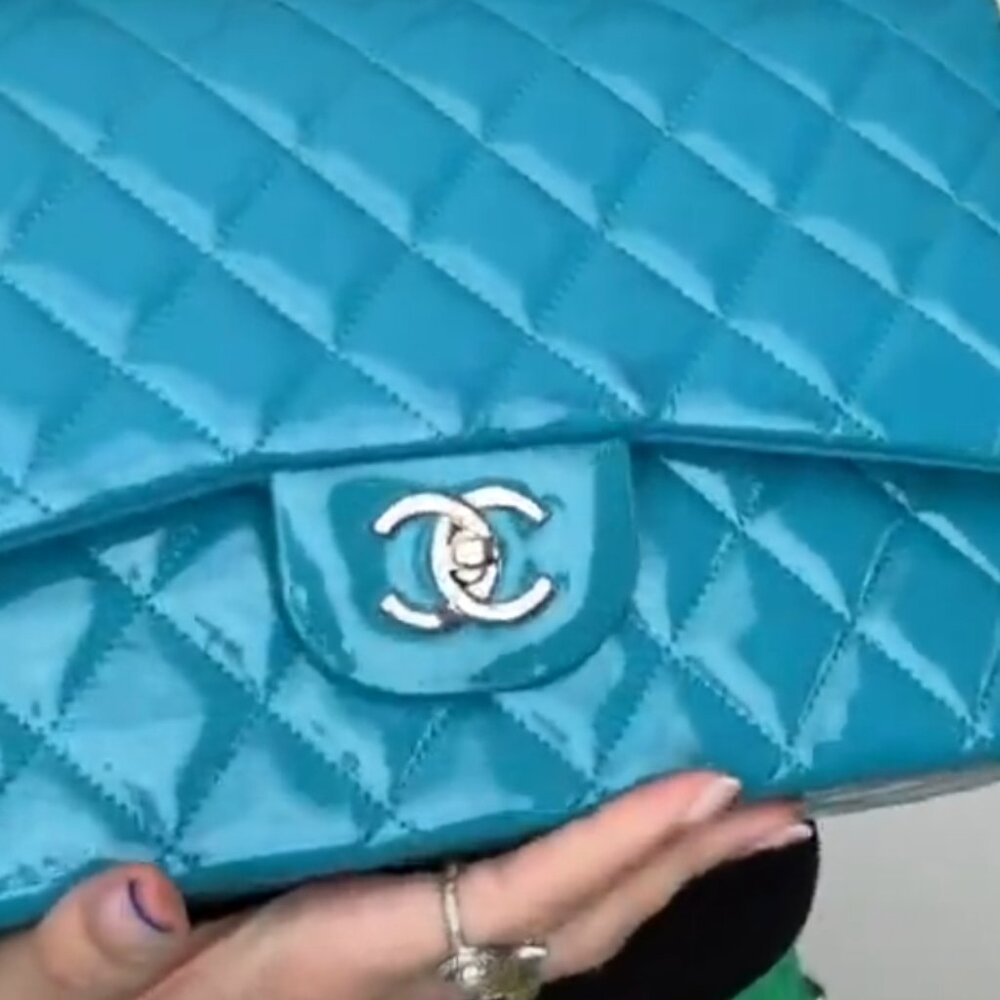 Chanel Jumbo Patent Leather Double Flap - Picture 2 of 4
